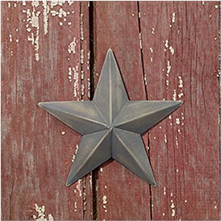 country house vintage style indoor hanging metal barn star|Country House Vintage Style Indoor Hanging Metal Barn Star (12 .